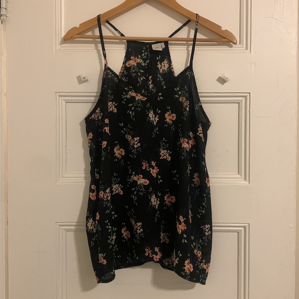 Paper Crane Floral Tank